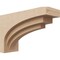 Ekena Millwork 6"W x 18"D x 12"H Classic Rockford Rough Cedar Woodgrain TimberThane Corbel, Primed Tan CORUR06X18X12ROCRCPR - alternate 1